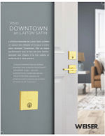 Thumbnail for Literature PDF Weiser Downtown Satin Brass Sell Sheet FR